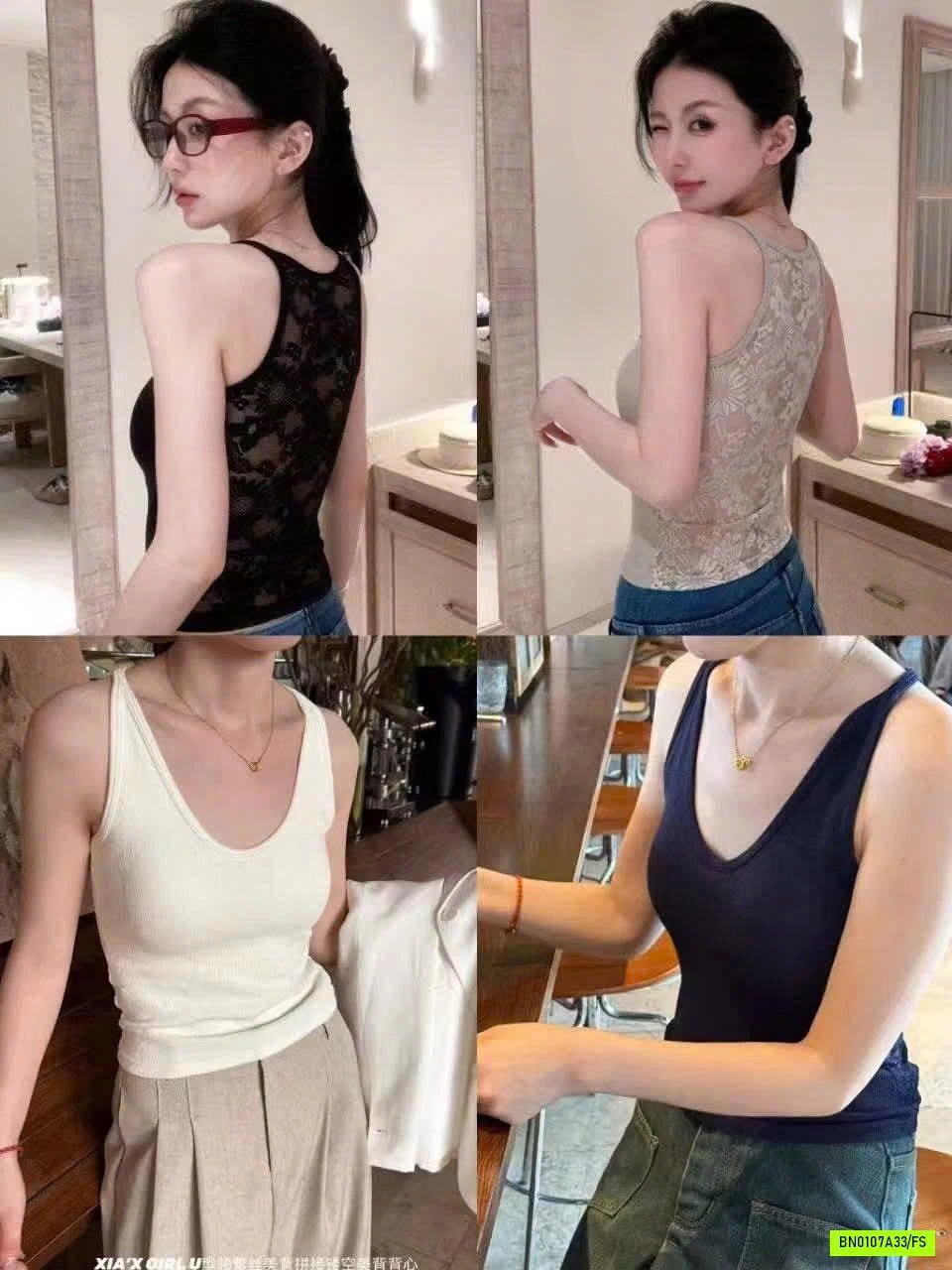 ÁO BA LỖ PHỐI REN LƯNG