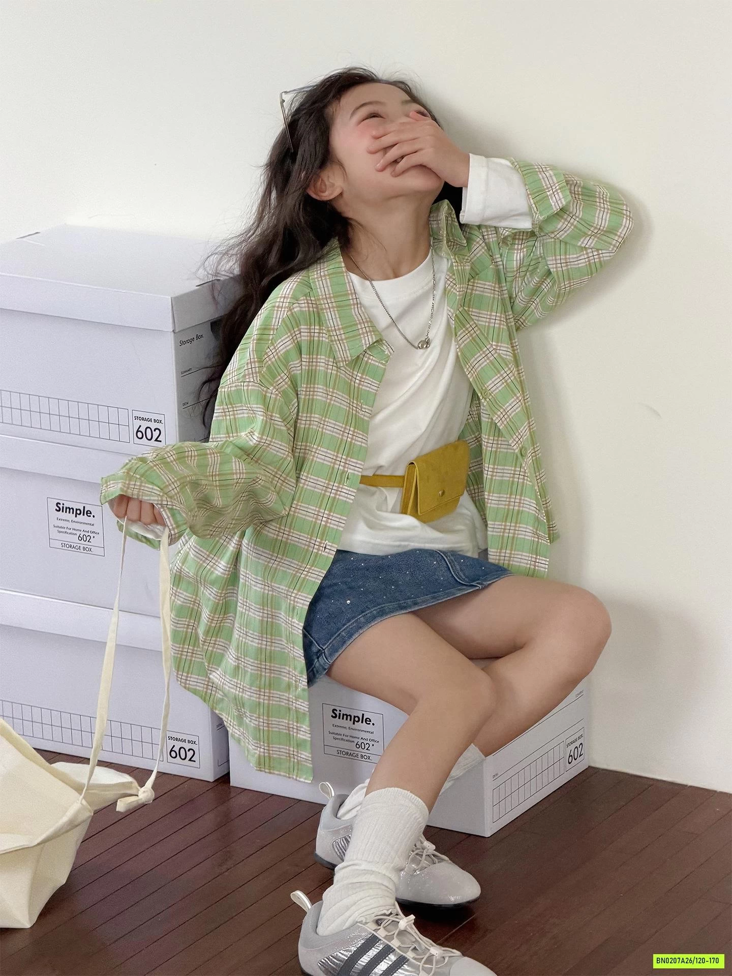 SƠ MI CARO XANH SZ ĐẠI