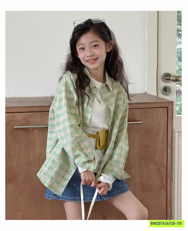 SƠ MI CARO XANH SZ ĐẠI