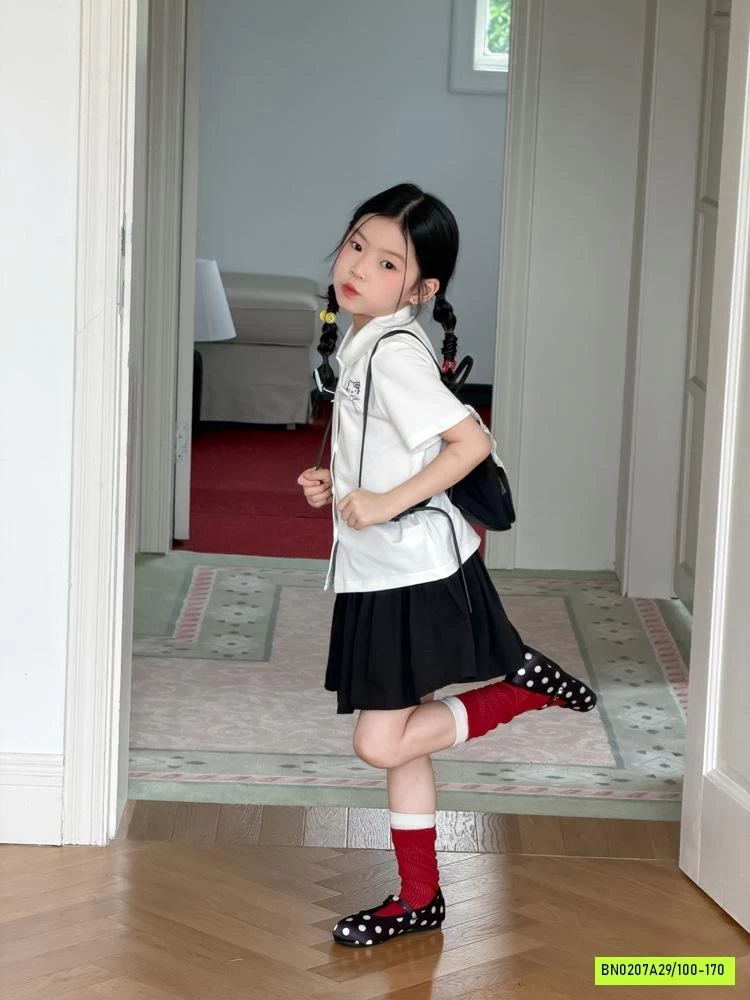 ÁO THUN GIẢ SƠ MI KITTY 26C174 AMBB