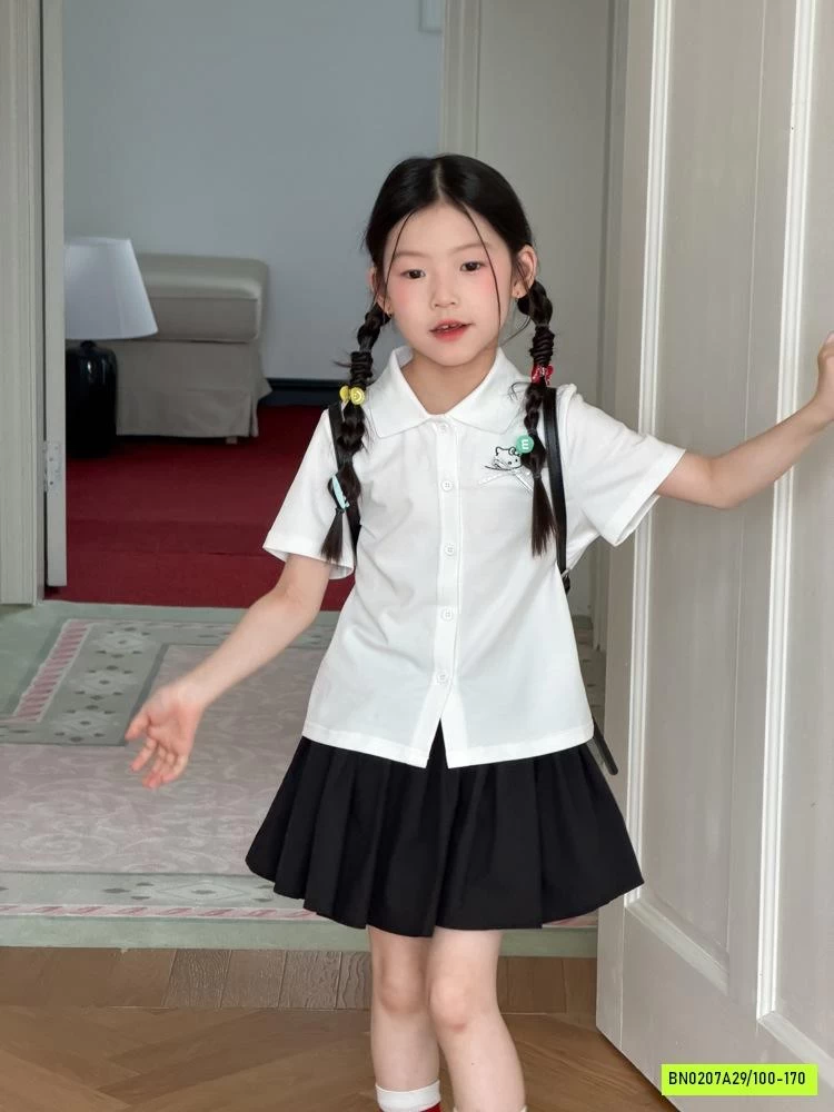 ÁO THUN GIẢ SƠ MI KITTY 26C174 AMBB
