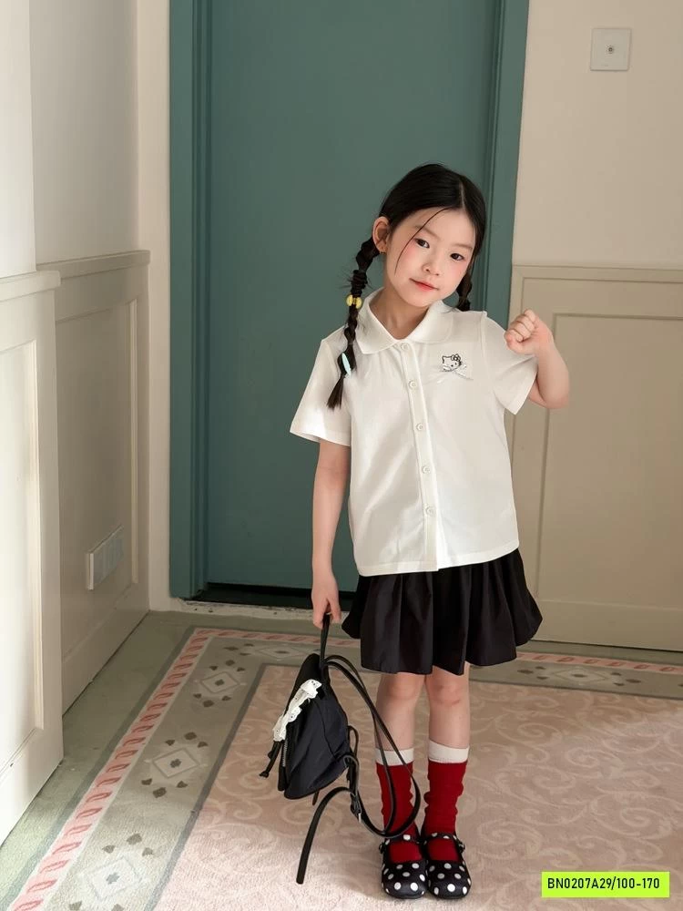 ÁO THUN GIẢ SƠ MI KITTY 26C174 AMBB