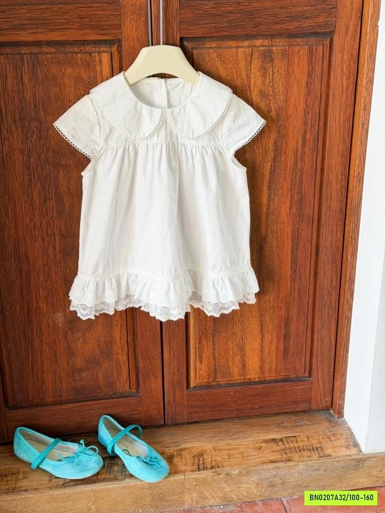 SƠ MI BABYDOLL CỔ SEN 26C169 AMBB
