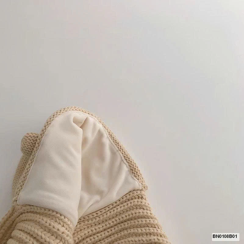 MŨ LEN TAI GẤU CHO BÉ