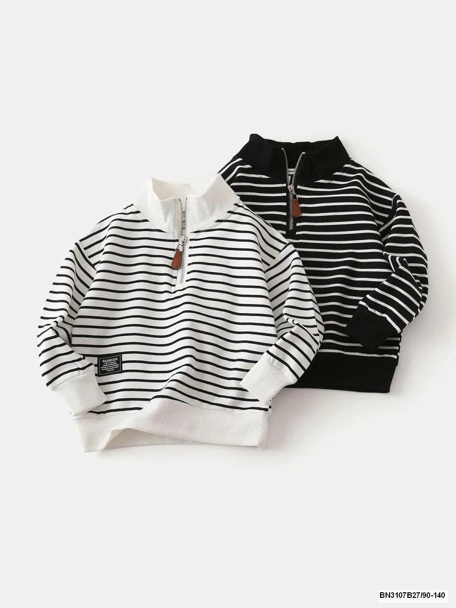 ÁO NỈ POLO KẺ NGANG WAPPY