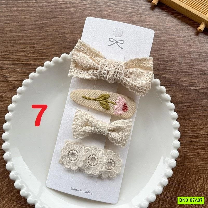 SÉT 4 KẸP TÓC REN TIỂU THƯ