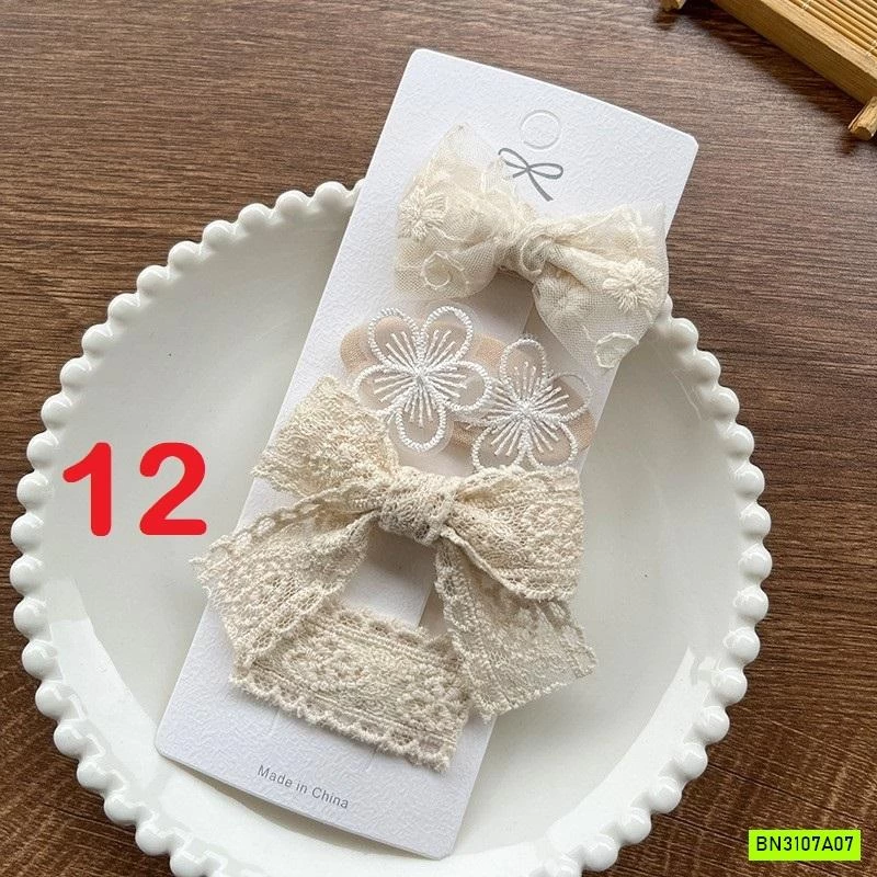 SÉT 4 KẸP TÓC REN TIỂU THƯ