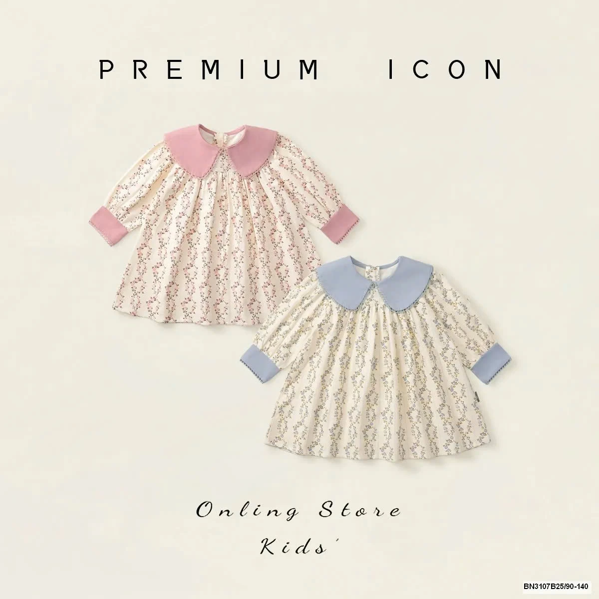 ĐẦM HOA PHỐI MÀU CỔ SEN