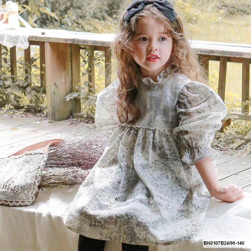 ĐẦM HOA LÁ LOANG MÀU