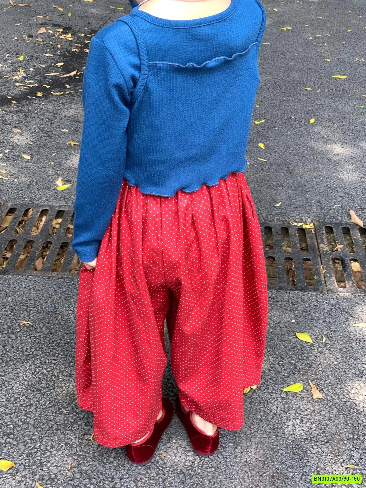 SÉT ÁO XANH MIX QUẦN BI ĐỎ