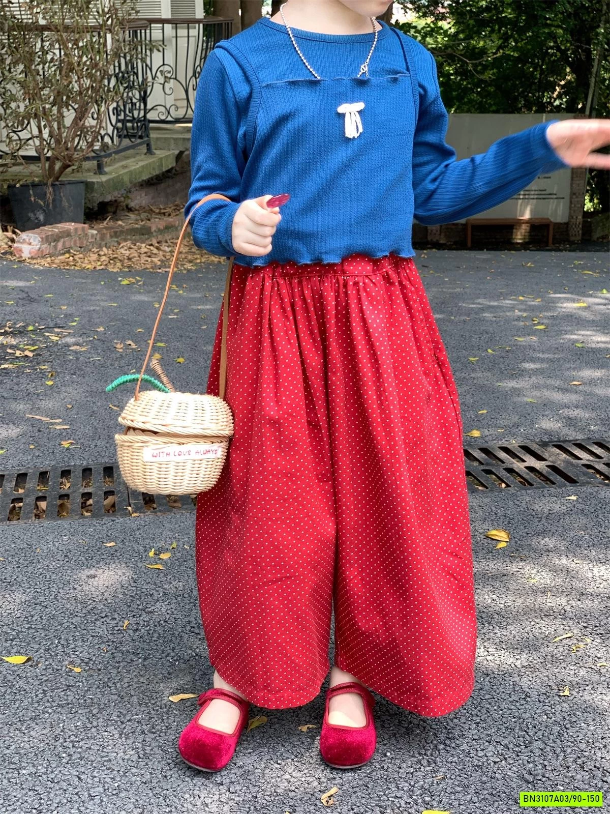 SÉT ÁO XANH MIX QUẦN BI ĐỎ