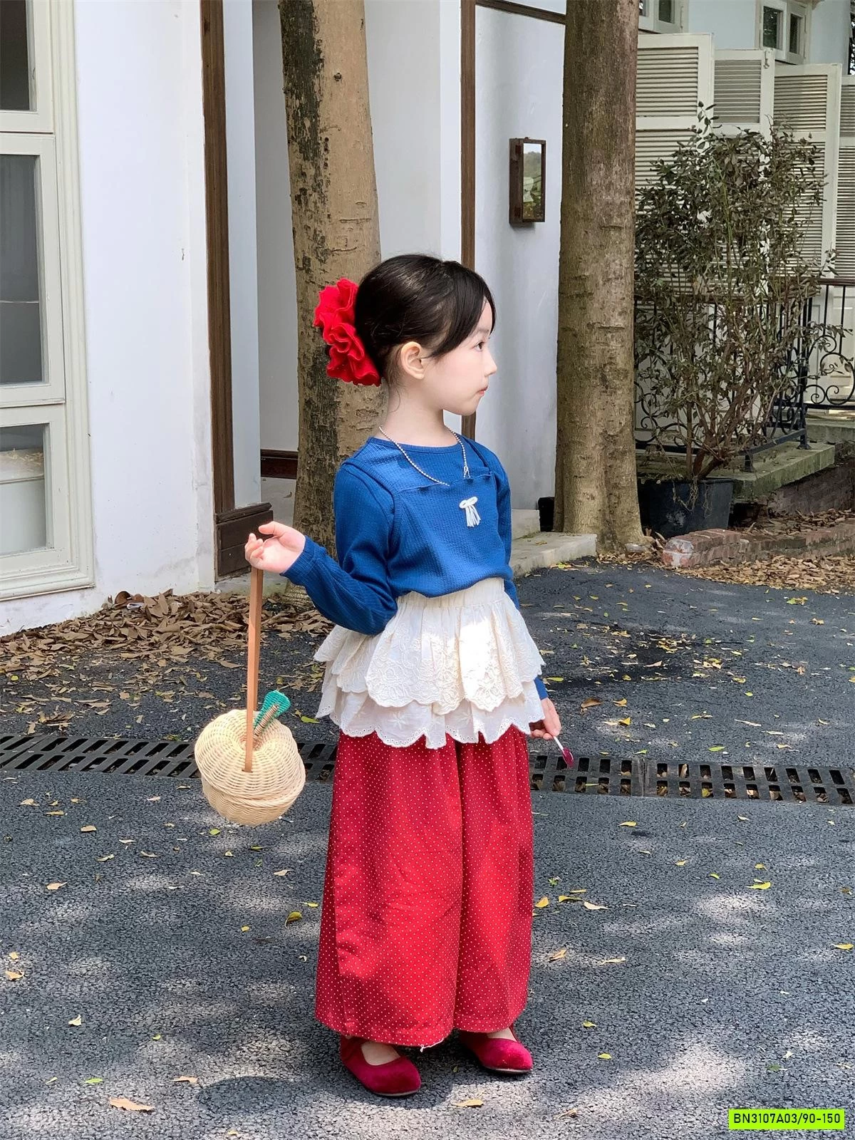 SÉT ÁO XANH MIX QUẦN BI ĐỎ