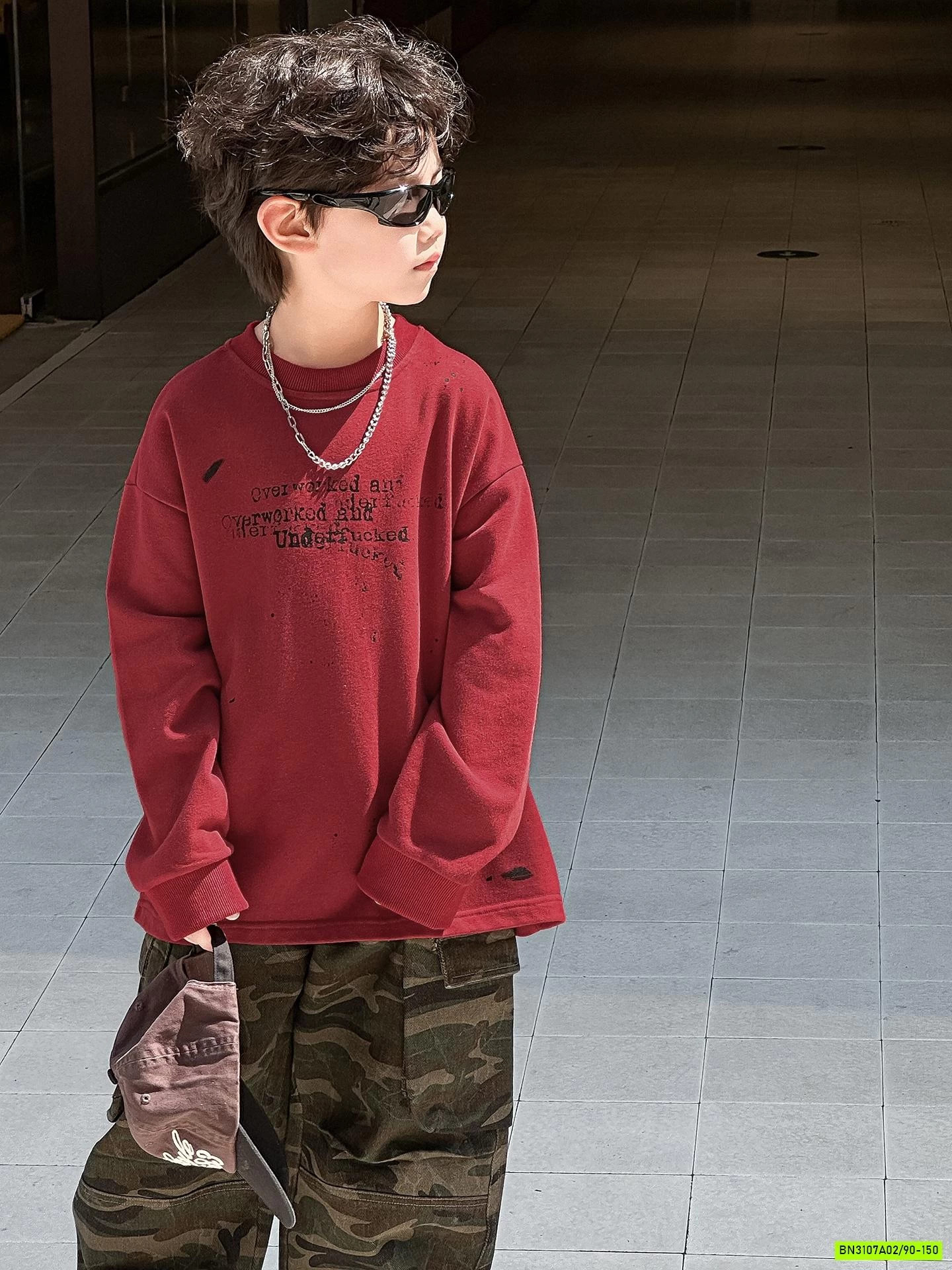 ÁO THUN ĐỎ DÀI TAY IN CHỮ