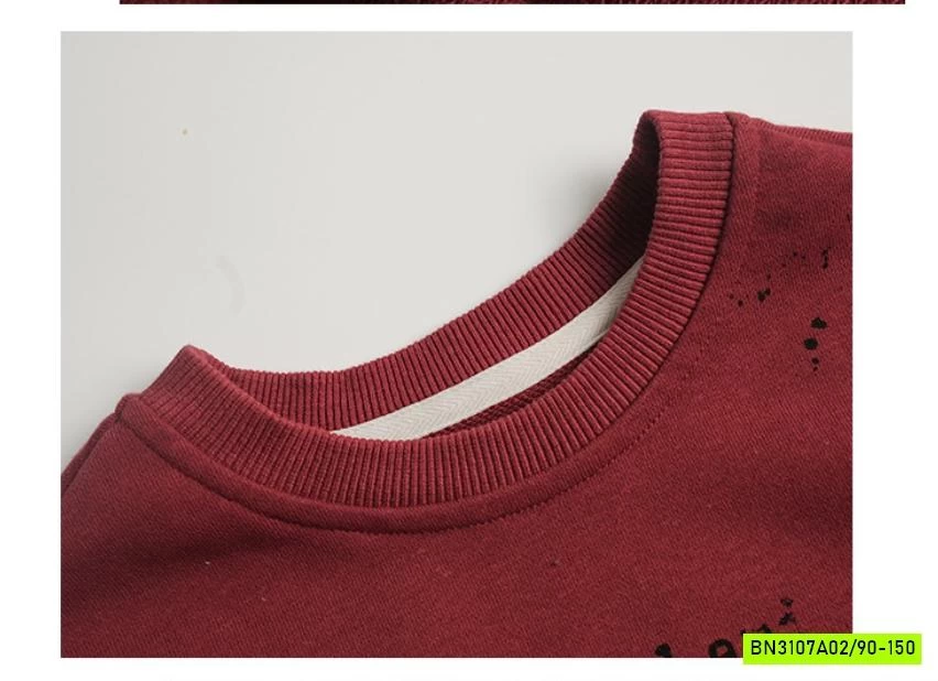 ÁO THUN ĐỎ DÀI TAY IN CHỮ