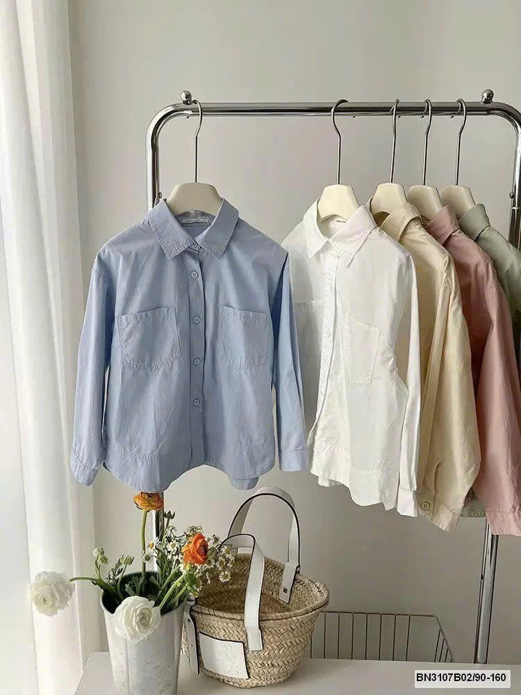 Áo sơ mi cho bé hãng AMBB 24S090