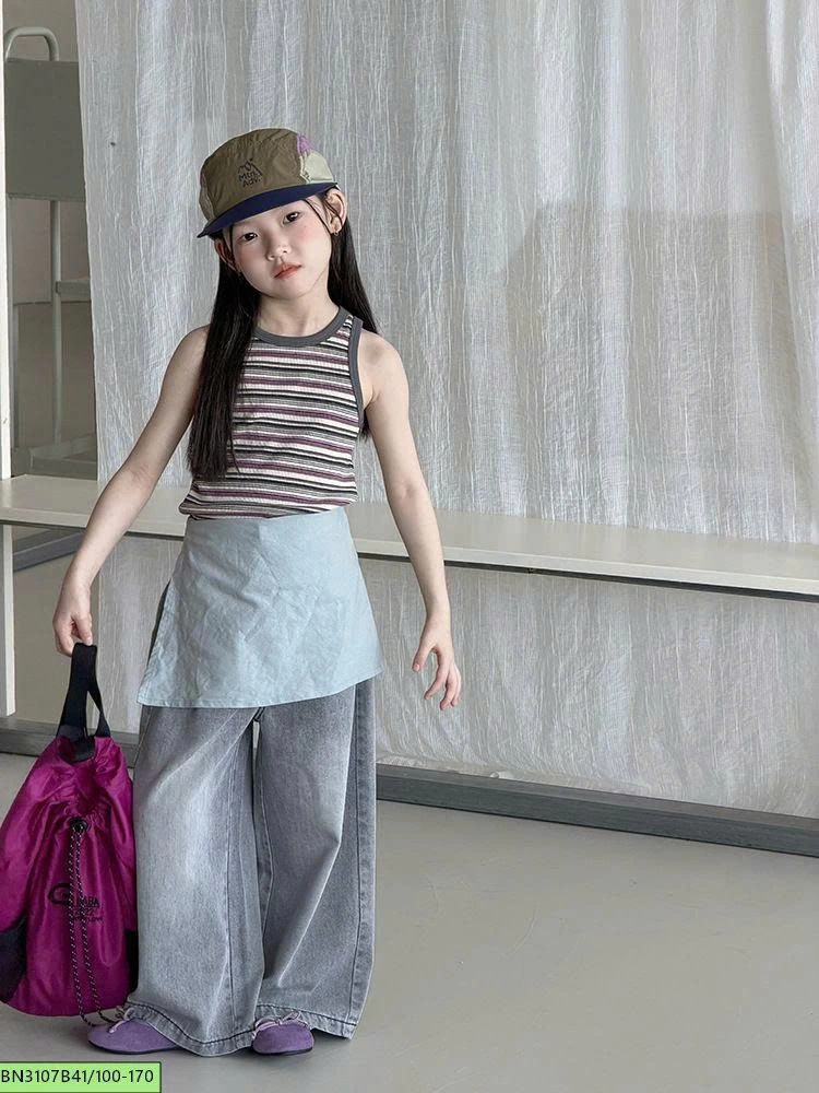 QUẦN JEAN MÀU XÁM BẠC MÀU AMBB  26B017