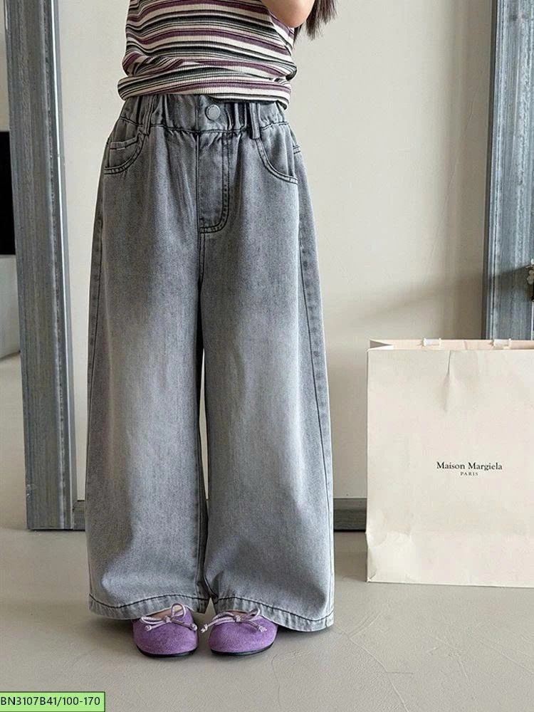 QUẦN JEAN MÀU XÁM BẠC MÀU AMBB  26B017