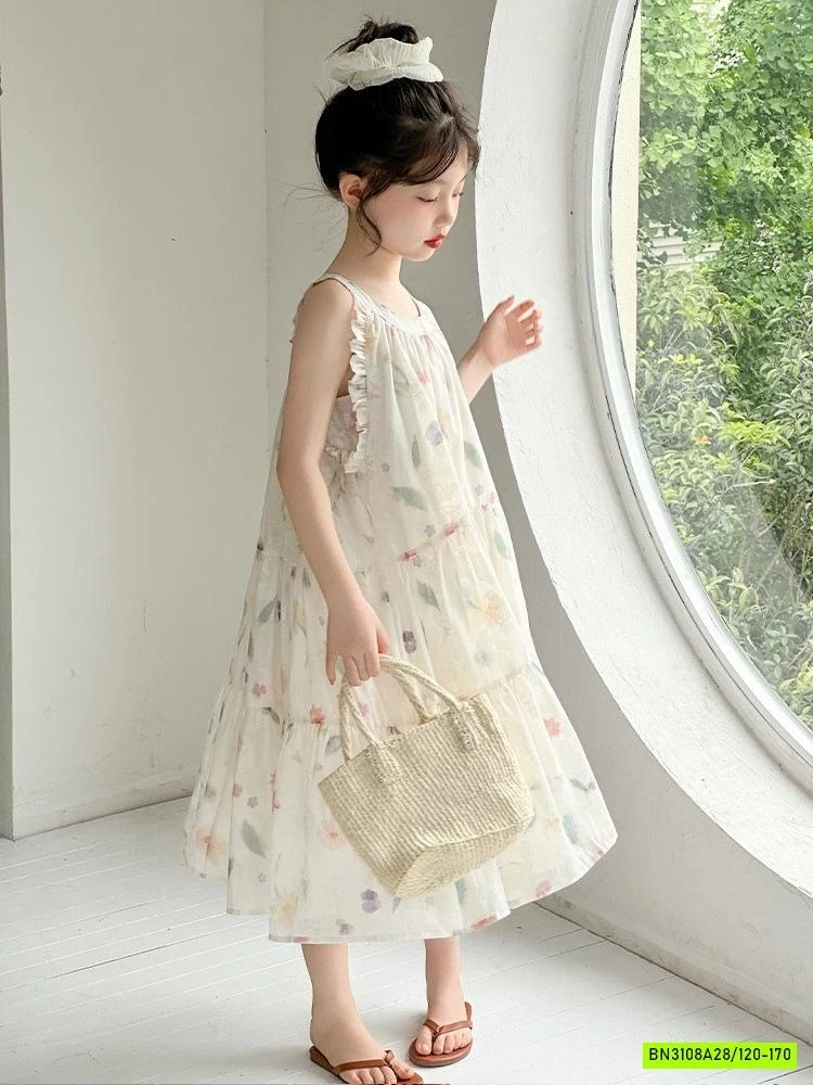 ĐẦM VOAN HOA CỔ YẾM SZ ĐẠI