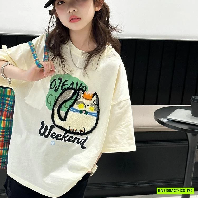 ÁO THUN MÈO WEEKEND SZ ĐẠI