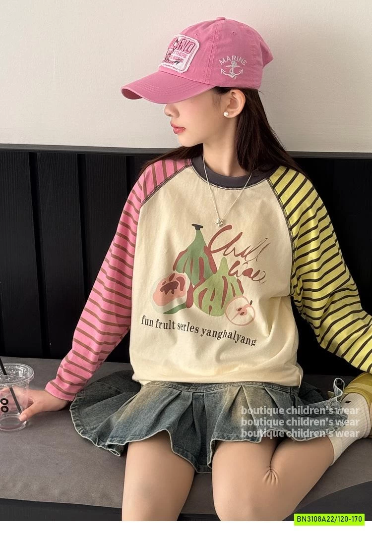 ÁO THUN TAY KẺ PHỐI MÀU SZ ĐẠI