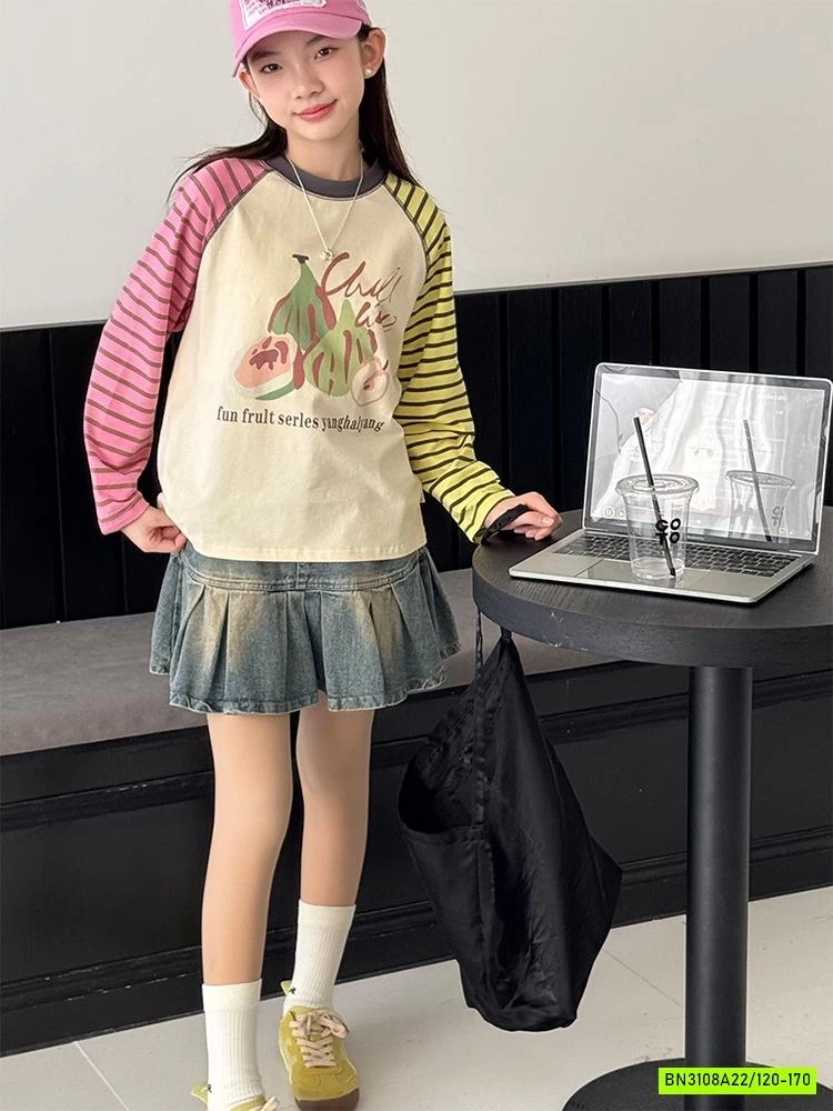 ÁO THUN TAY KẺ PHỐI MÀU SZ ĐẠI