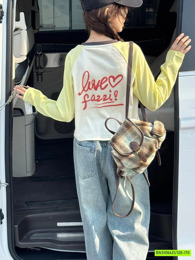 CROPTOP SNOOPY PHỐI MÀU TAY SZ ĐẠI