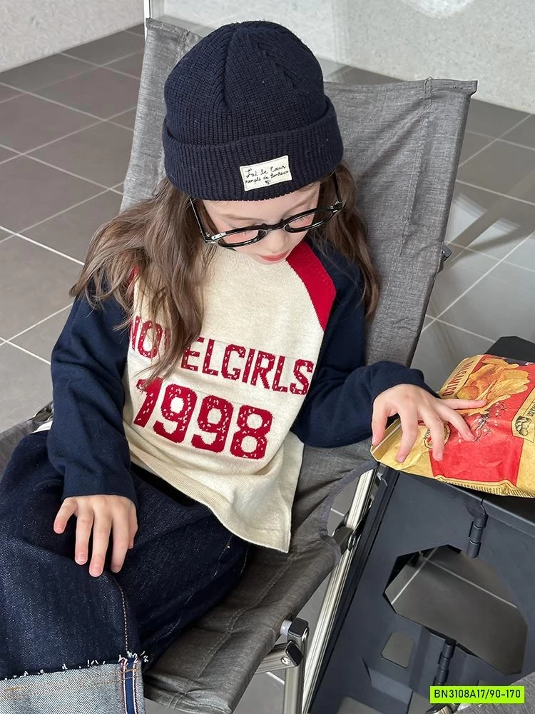 ÁO LEN PHỐI MÀU TAY 25F073 AMBB