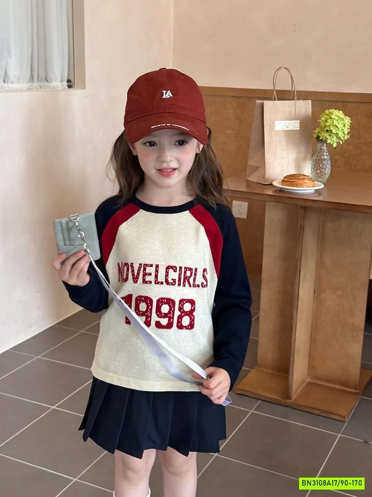 ÁO LEN PHỐI MÀU TAY 25F073 AMBB