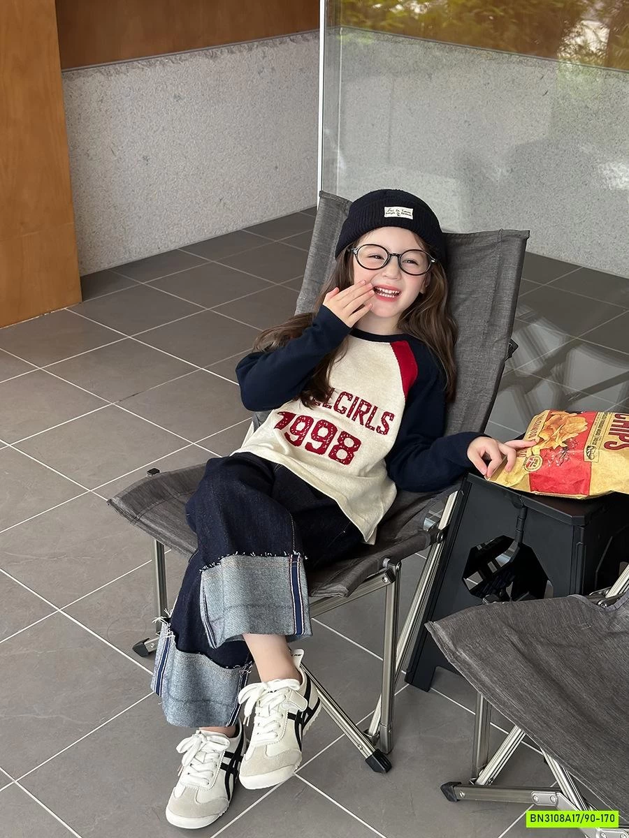 ÁO LEN PHỐI MÀU TAY 25F073 AMBB