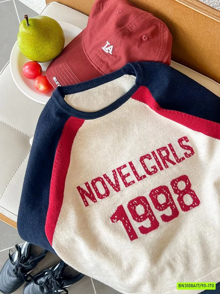 ÁO LEN PHỐI MÀU TAY 25F073 AMBB