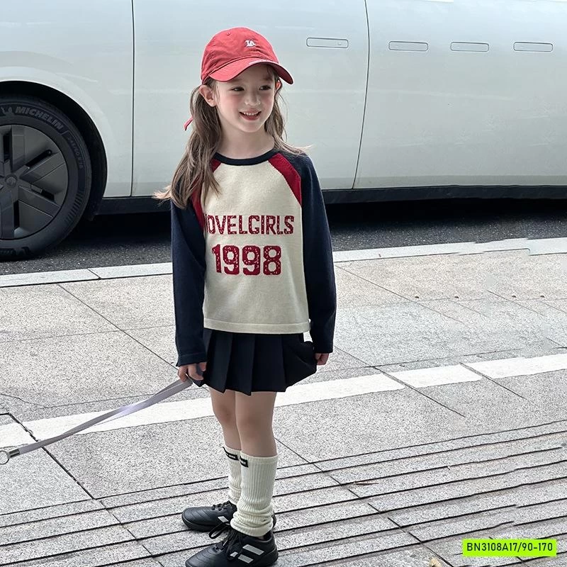 ÁO LEN PHỐI MÀU TAY 25F073 AMBB