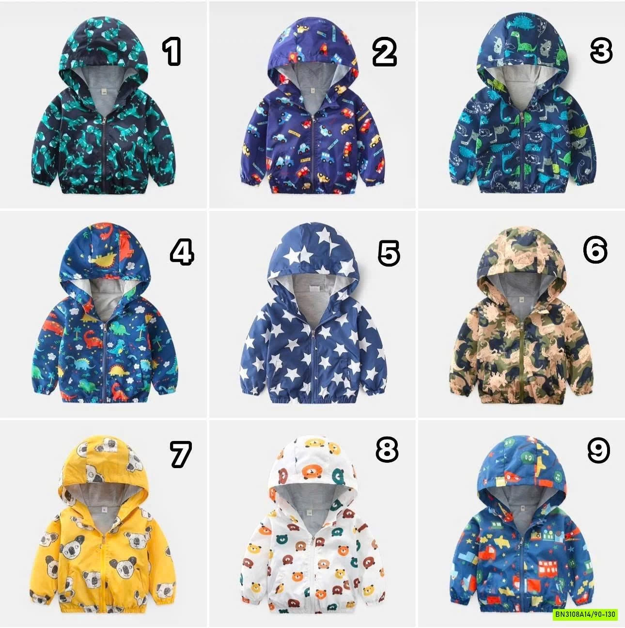 KHOÁC GIÓ IN HÌNH LÓT COTTON