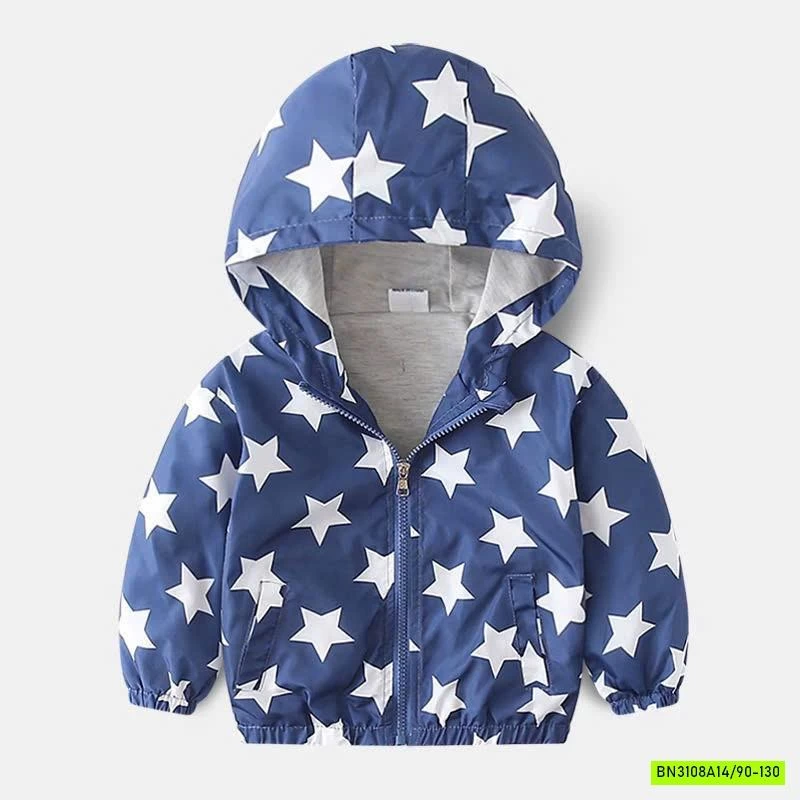 KHOÁC GIÓ IN HÌNH LÓT COTTON