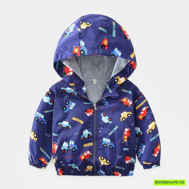 KHOÁC GIÓ IN HÌNH LÓT COTTON