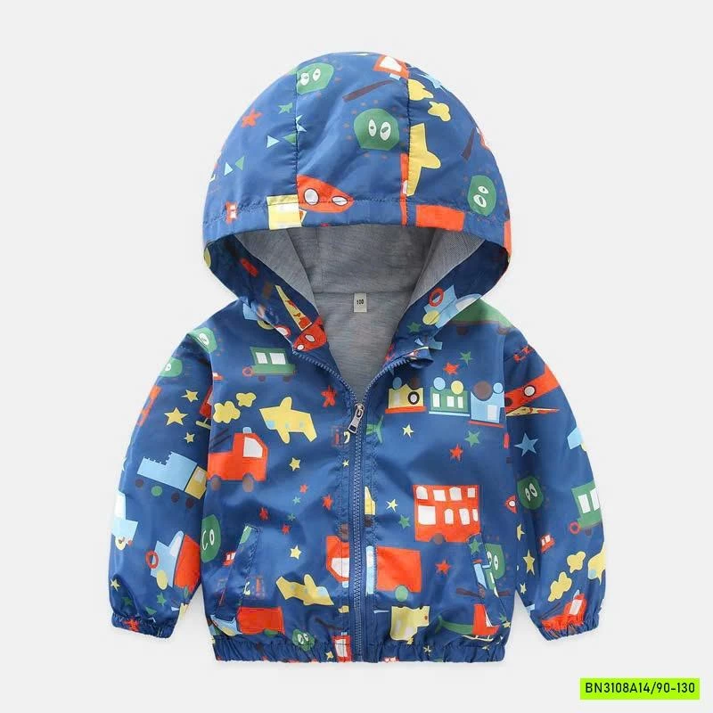 KHOÁC GIÓ IN HÌNH LÓT COTTON