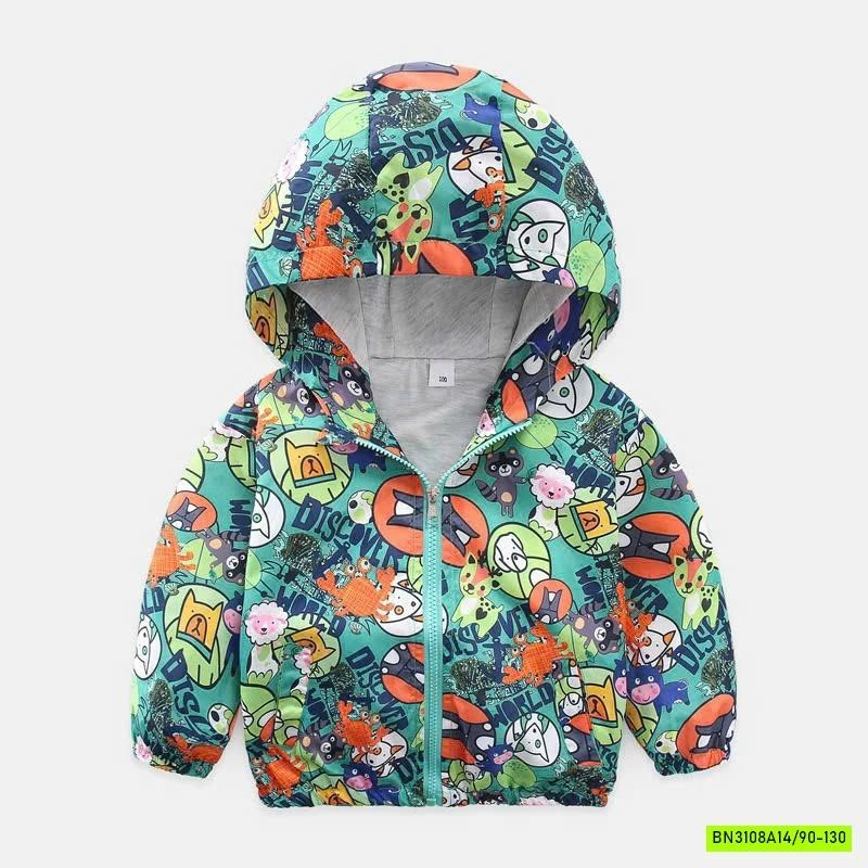 KHOÁC GIÓ IN HÌNH LÓT COTTON