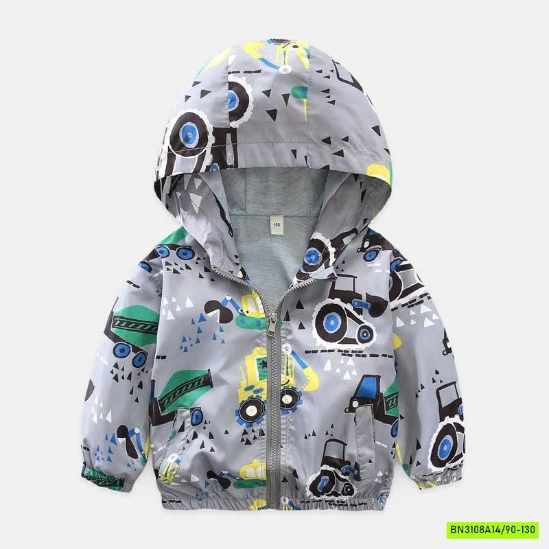 KHOÁC GIÓ IN HÌNH LÓT COTTON