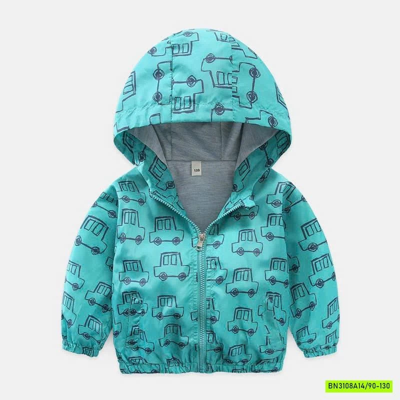 KHOÁC GIÓ IN HÌNH LÓT COTTON