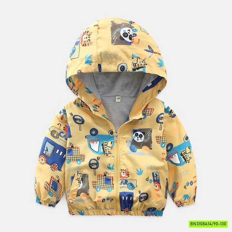 KHOÁC GIÓ IN HÌNH LÓT COTTON