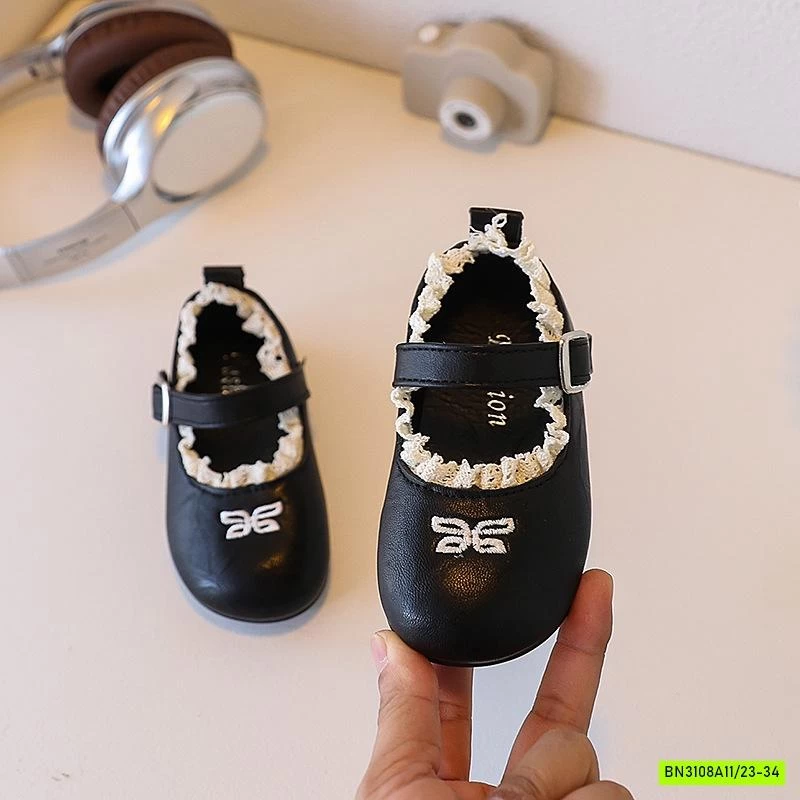 GIÀY BÚP BÊ VIỀN REN THÊU BÉ GÁI