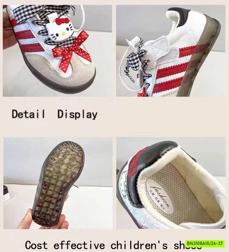 GIÀY THỂ THAO PHỐI SỌC NƠ KITTY