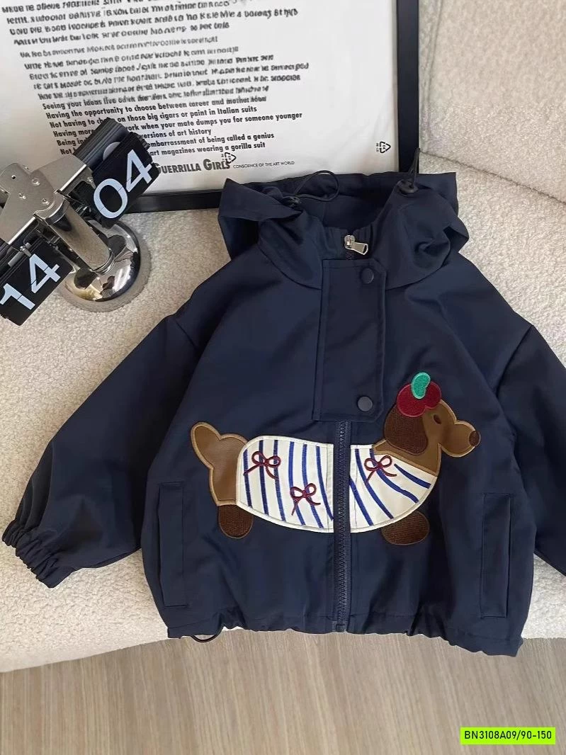 KHOÁC GIÓ THÊU CÚN