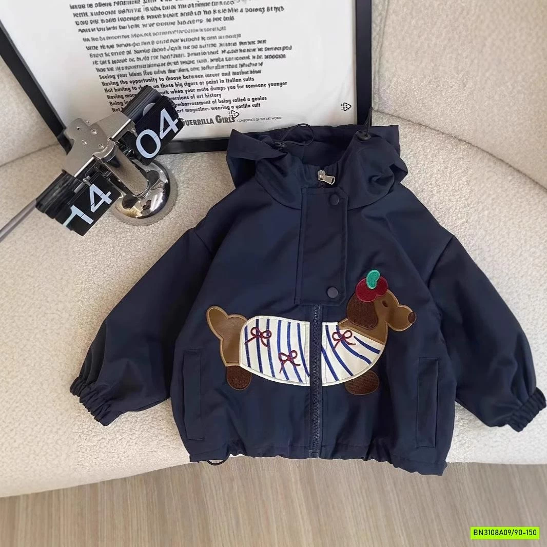 KHOÁC GIÓ THÊU CÚN