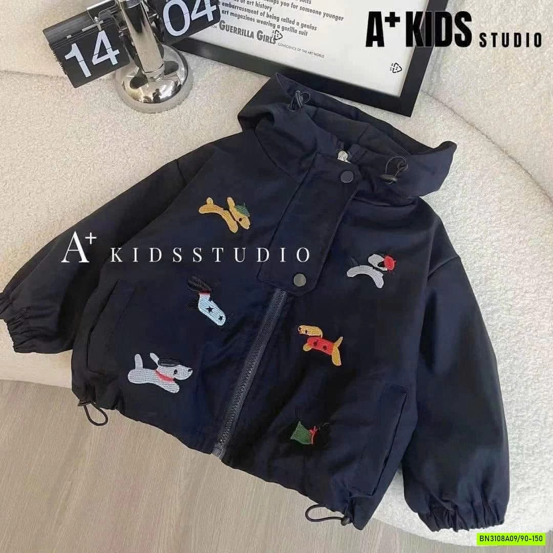 KHOÁC GIÓ THÊU CÚN