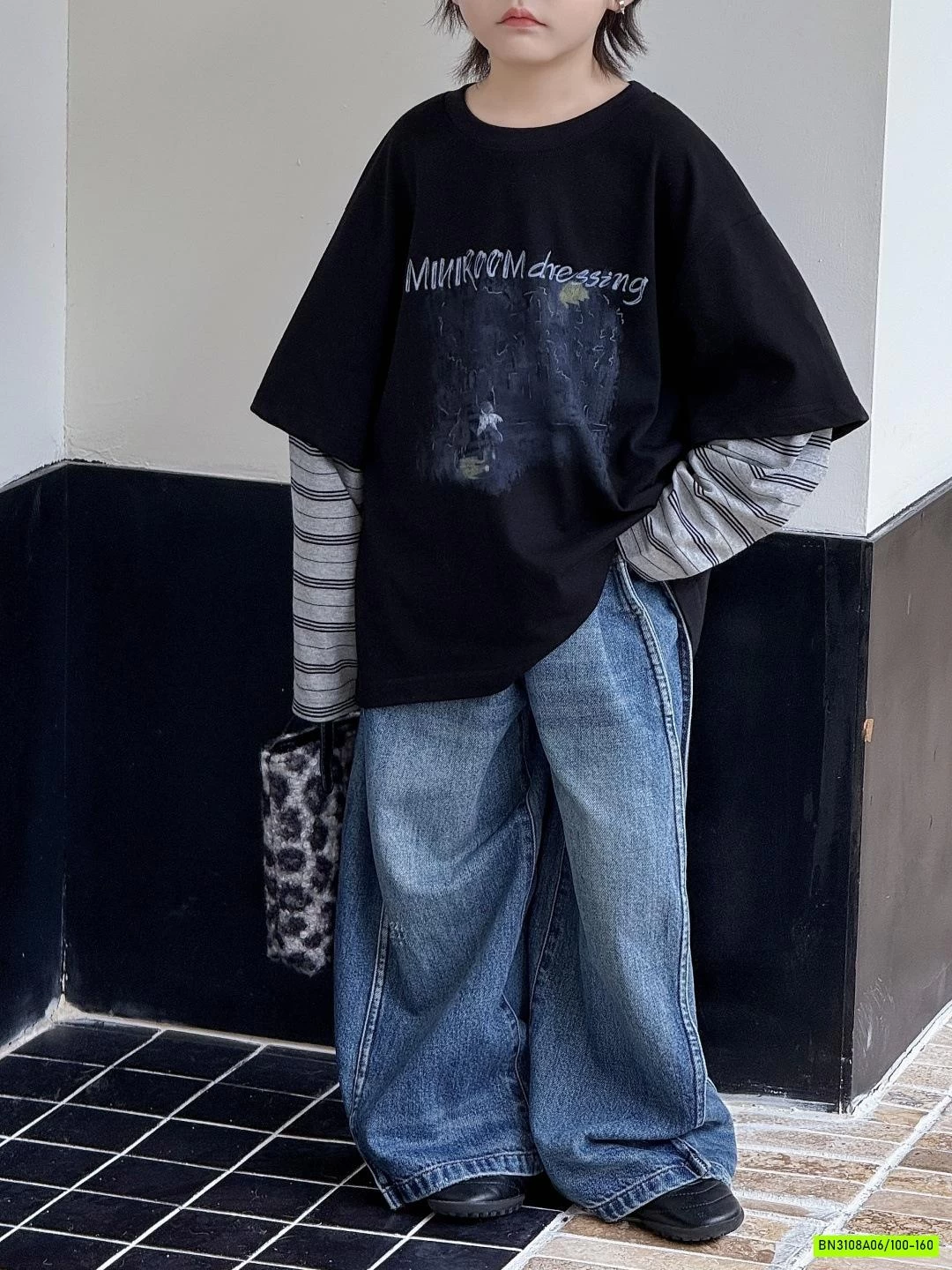 ÁO THUN GIẢ 2 LỚP TAY KẺ