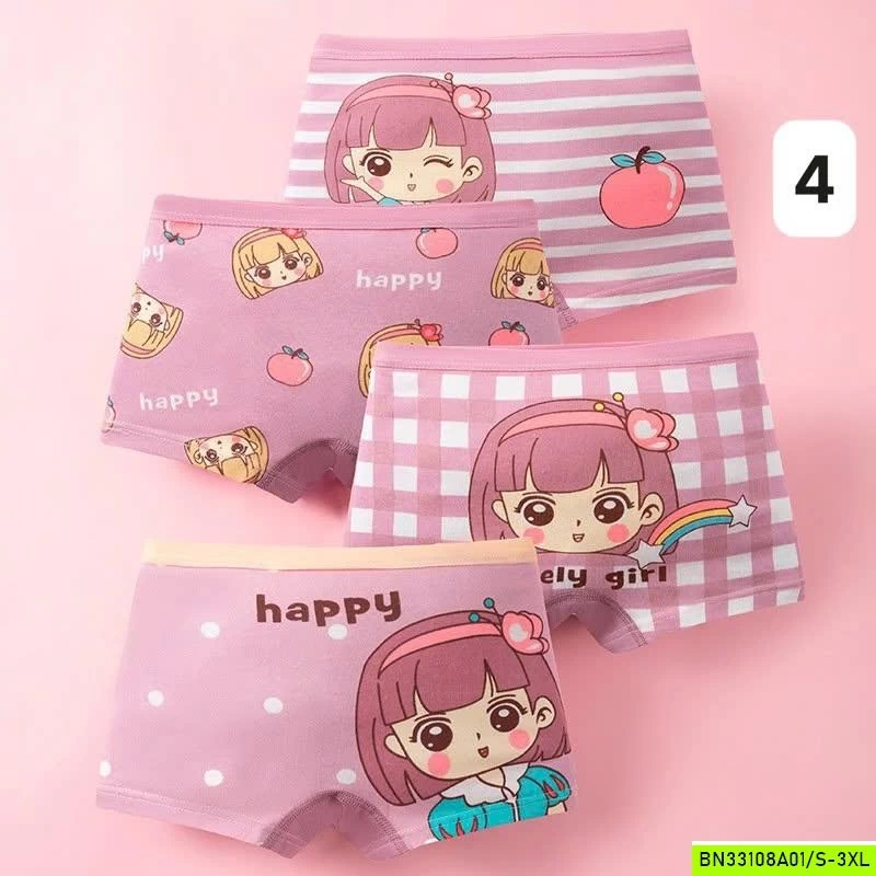 SET 4 CHIP ĐÙI BÉ GÁI BẢNG MÀU MỚI