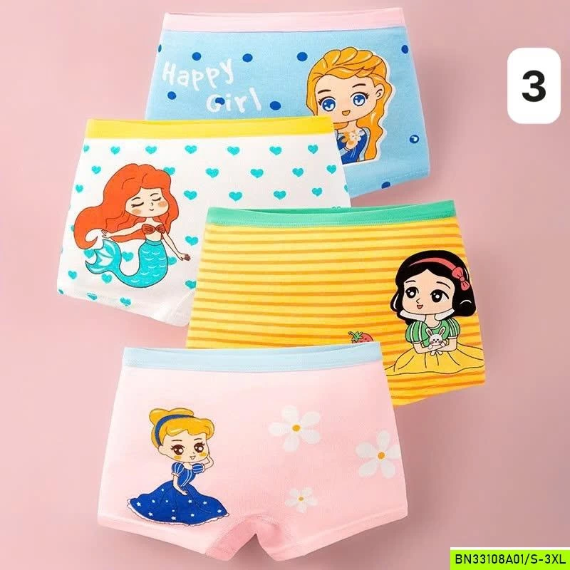 SET 4 CHIP ĐÙI BÉ GÁI BẢNG MÀU MỚI