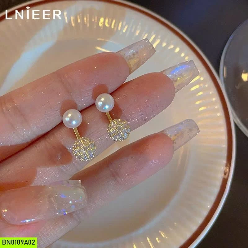 KHUYÊN TAI BẠC 925 LNIEER MIX NGỌC