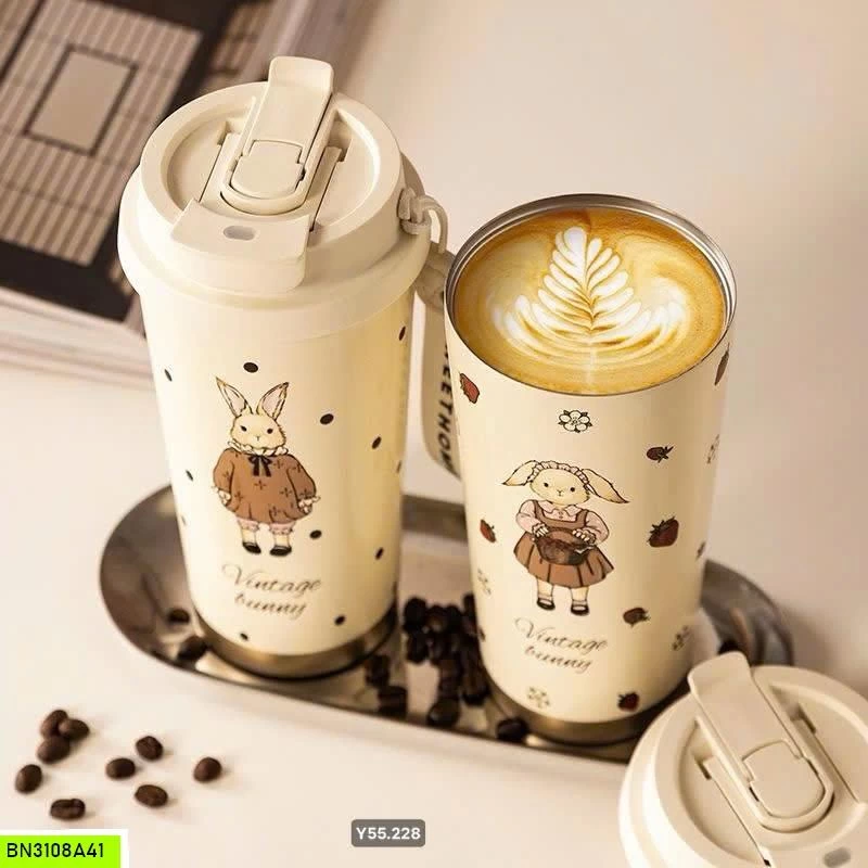 CỐC GIỮ NHIỆT VINTAGE BUNNY