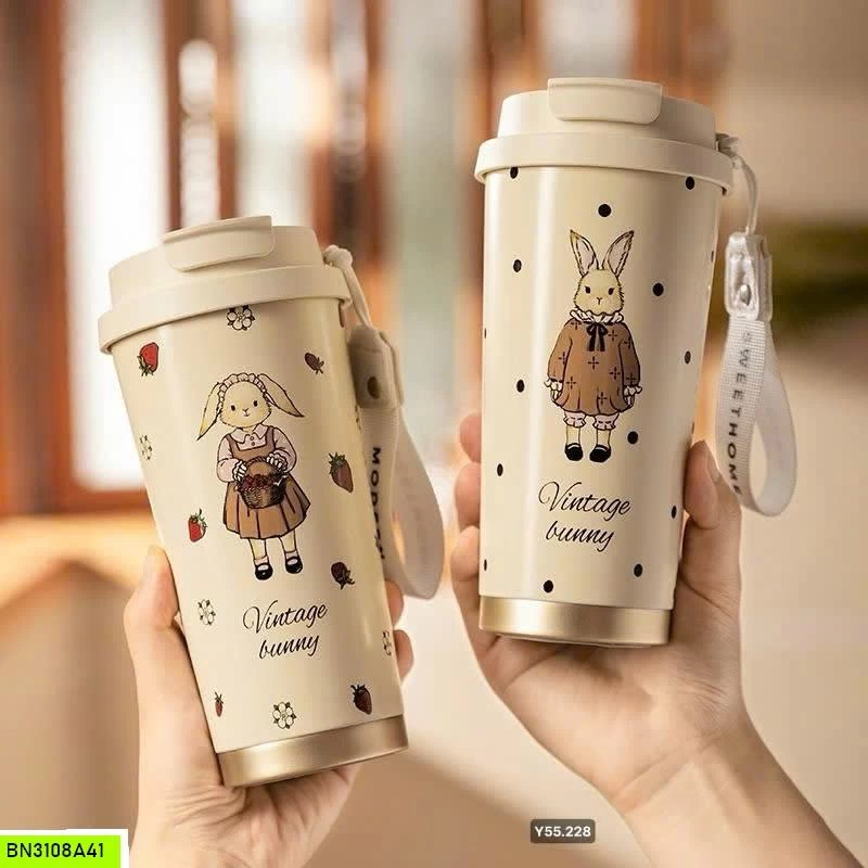 CỐC GIỮ NHIỆT VINTAGE BUNNY